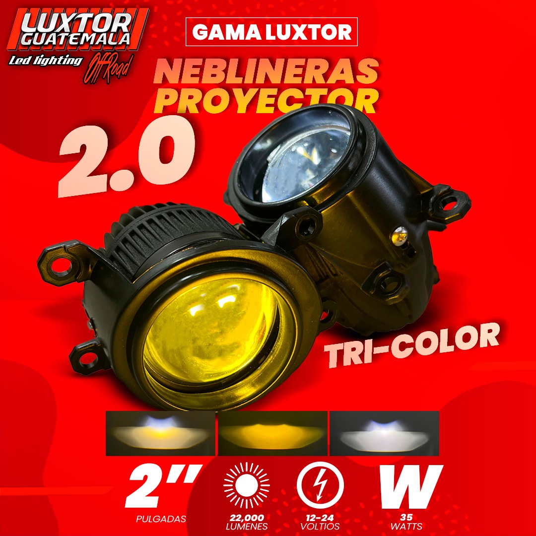 Neblineras Proyector Tricolor 2.0