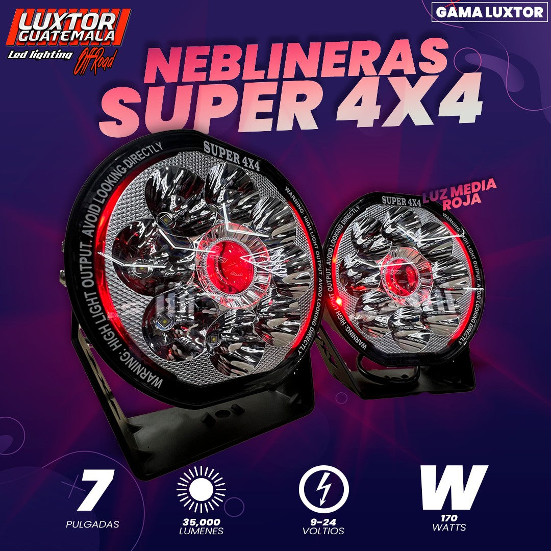 Neblineras Luxtor Super 4x4 9"