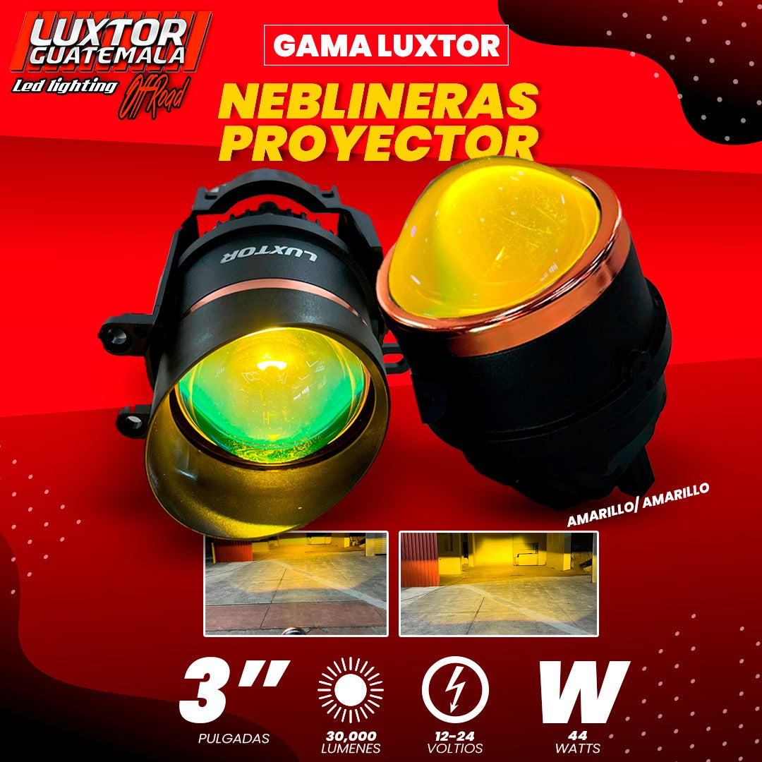 Neblinera Proyector 3 Pulgadas Blanca