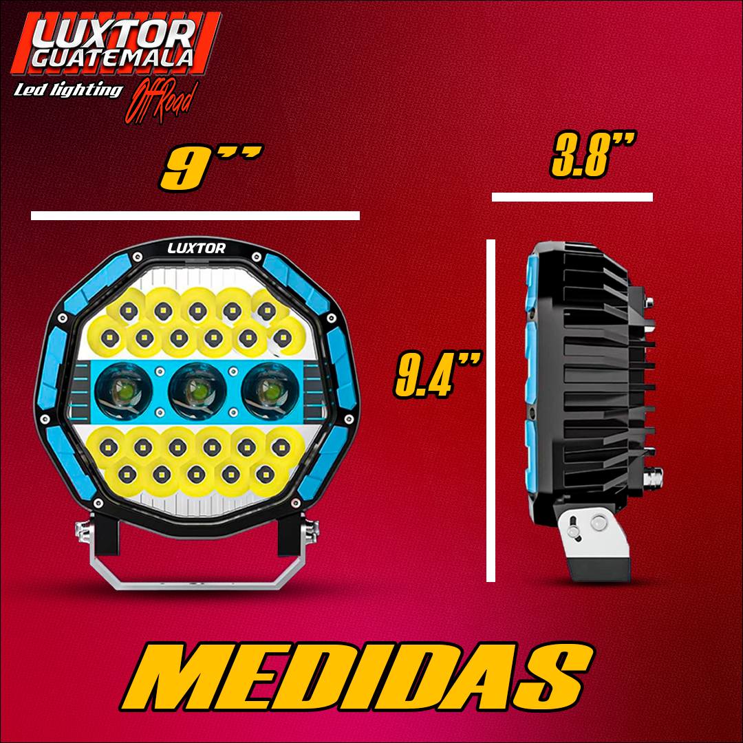 Neblineras Luxtor Triple Lupa Láser 9"
