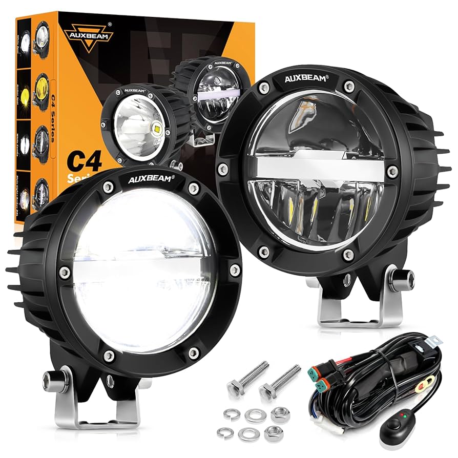 Auxbeam® C4 Redondas 4” con DRL