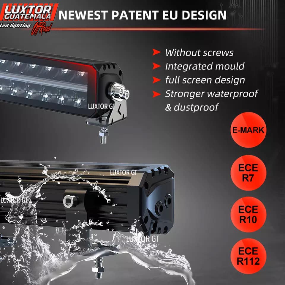Barra LED Luxtor® 22" con DRL Ámbar y Blanco