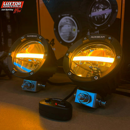Auxbeam® C4 Redondas 4” con DRL