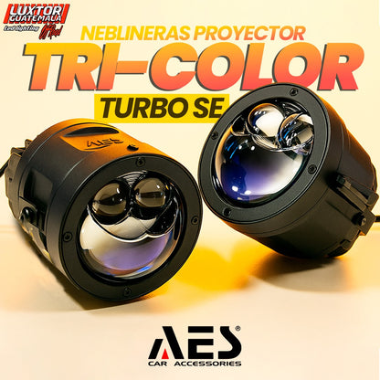 Neblineras Proyector AES Trilaser Tricolor