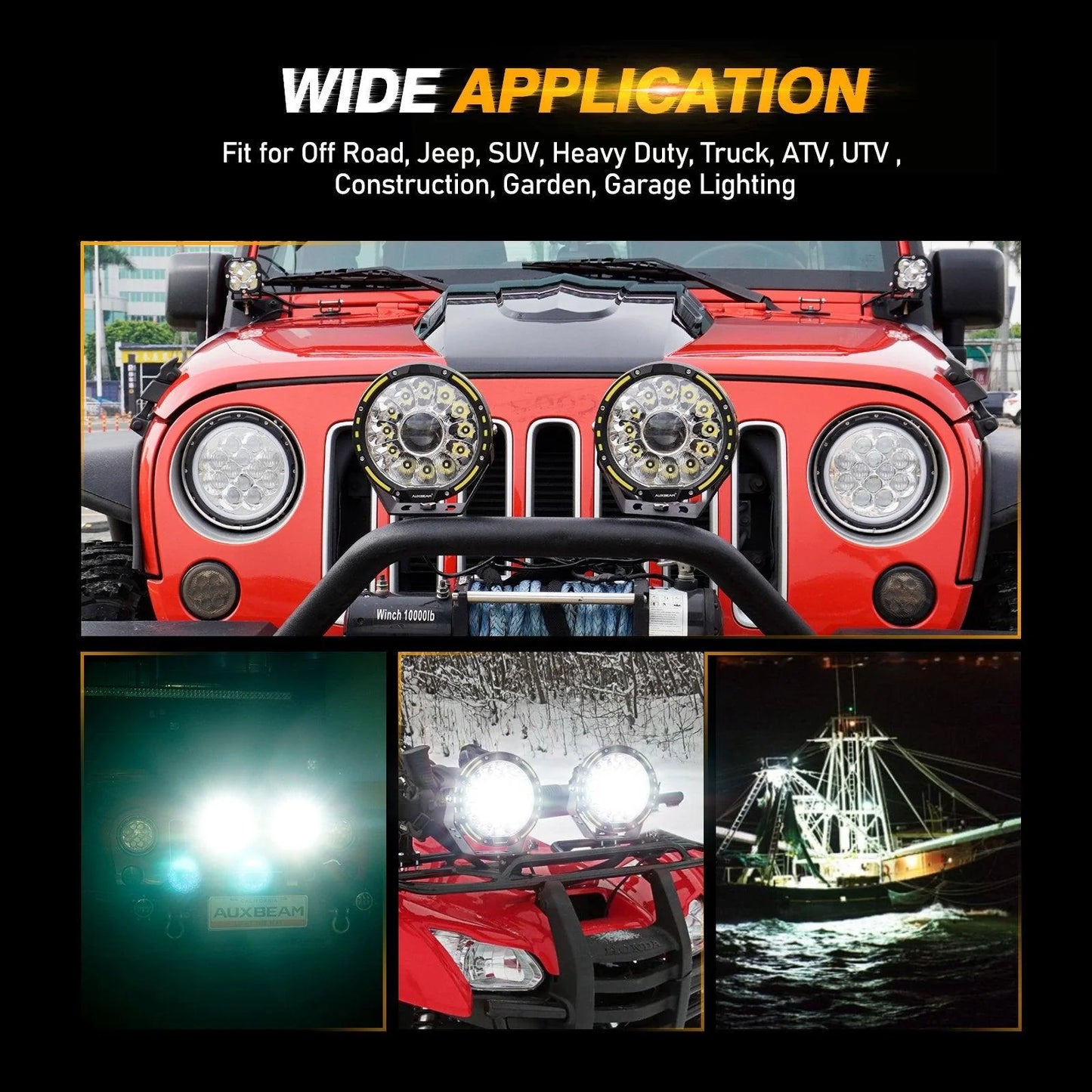 Neblineras LED Auxbeam® 360 Series 7”